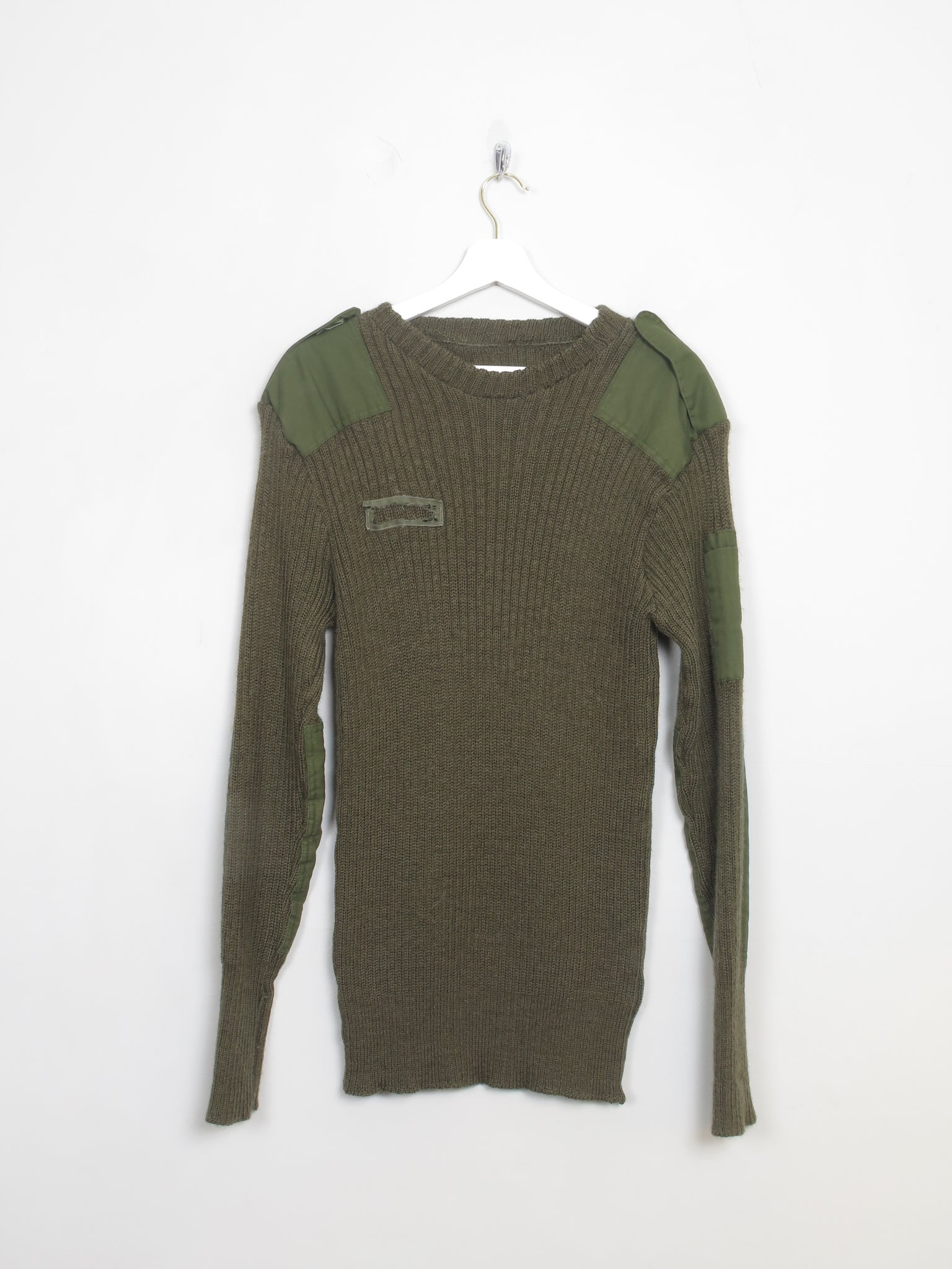Men's Vintage Green Army Jumper L/XL
