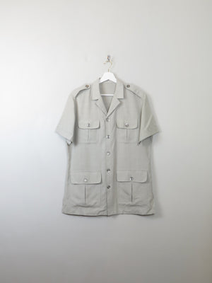 Men's Green Safari Shirt/jacket L - The Harlequin