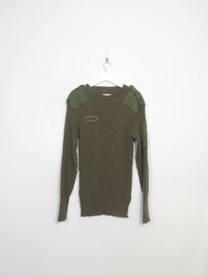 Men's Vintage Green Army Jumper L/XL