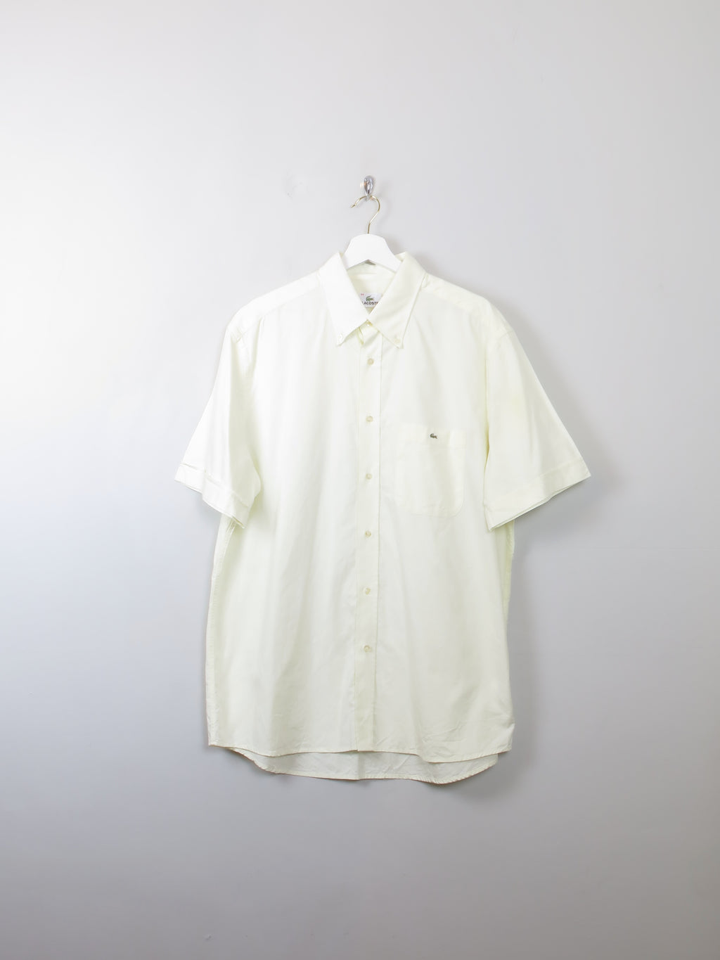 Men's Vintage Yellow Lacoste Shirt L/XL - The Harlequin