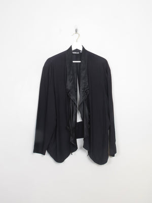 Women's Vintage Black 1980s Evening Jacket L/XL