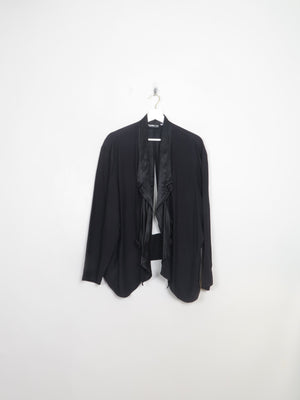 Women's Vintage Black 1980s Evening Jacket L/XL