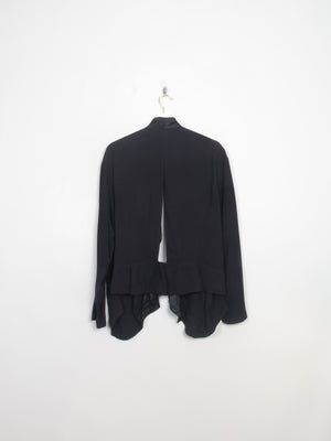 Women's Vintage Black 1980s Evening Jacket L/XL