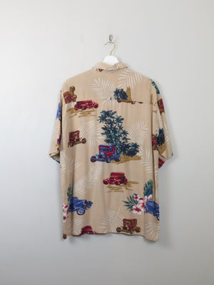 Men's Vintage Printed Shirt M/L - The Harlequin