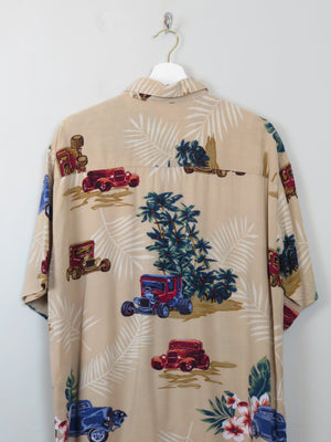 Men's Vintage Printed Shirt M/L - The Harlequin