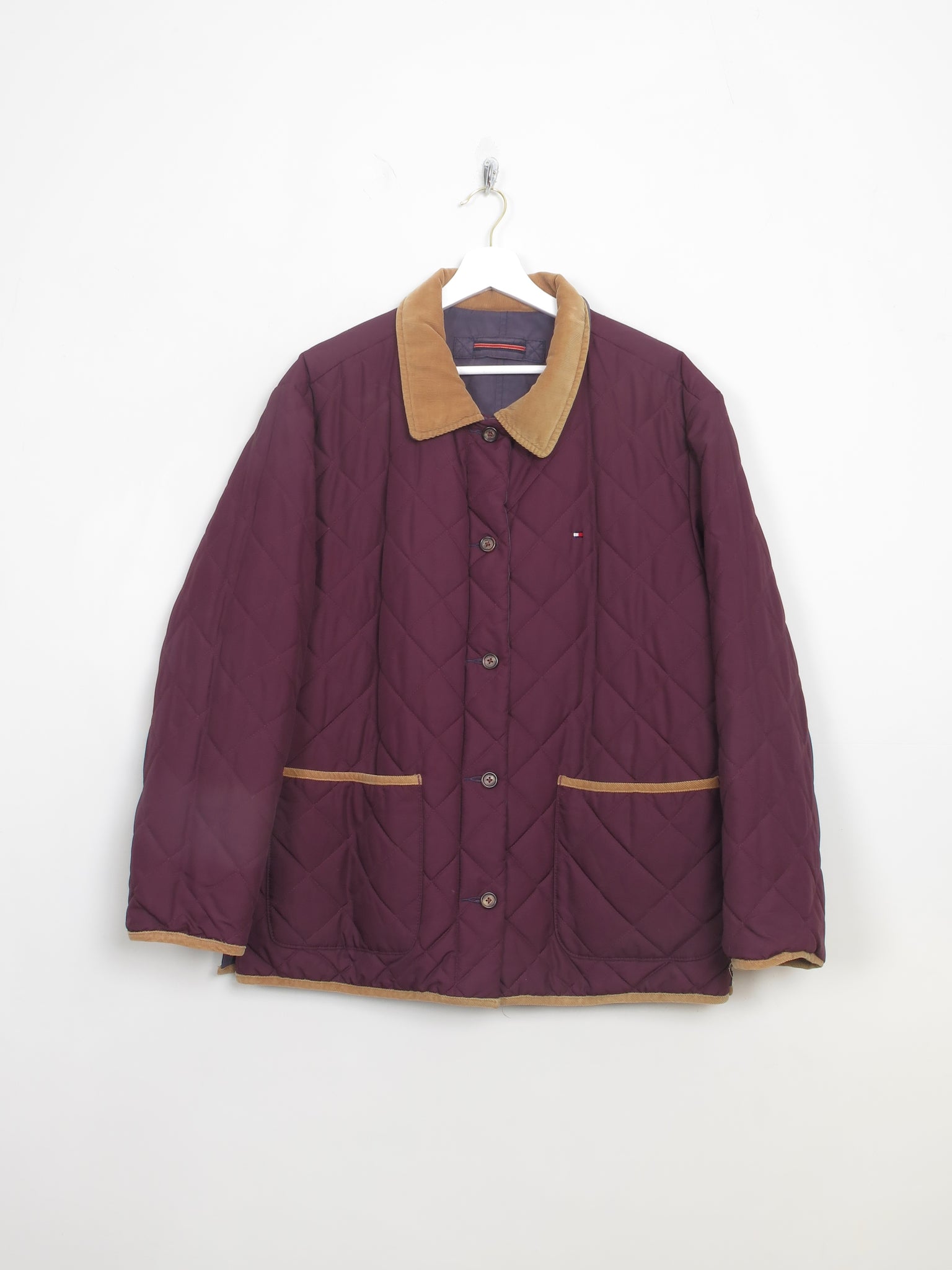 Men's Quilted Tommy Hilfiger Reversible Jacket M