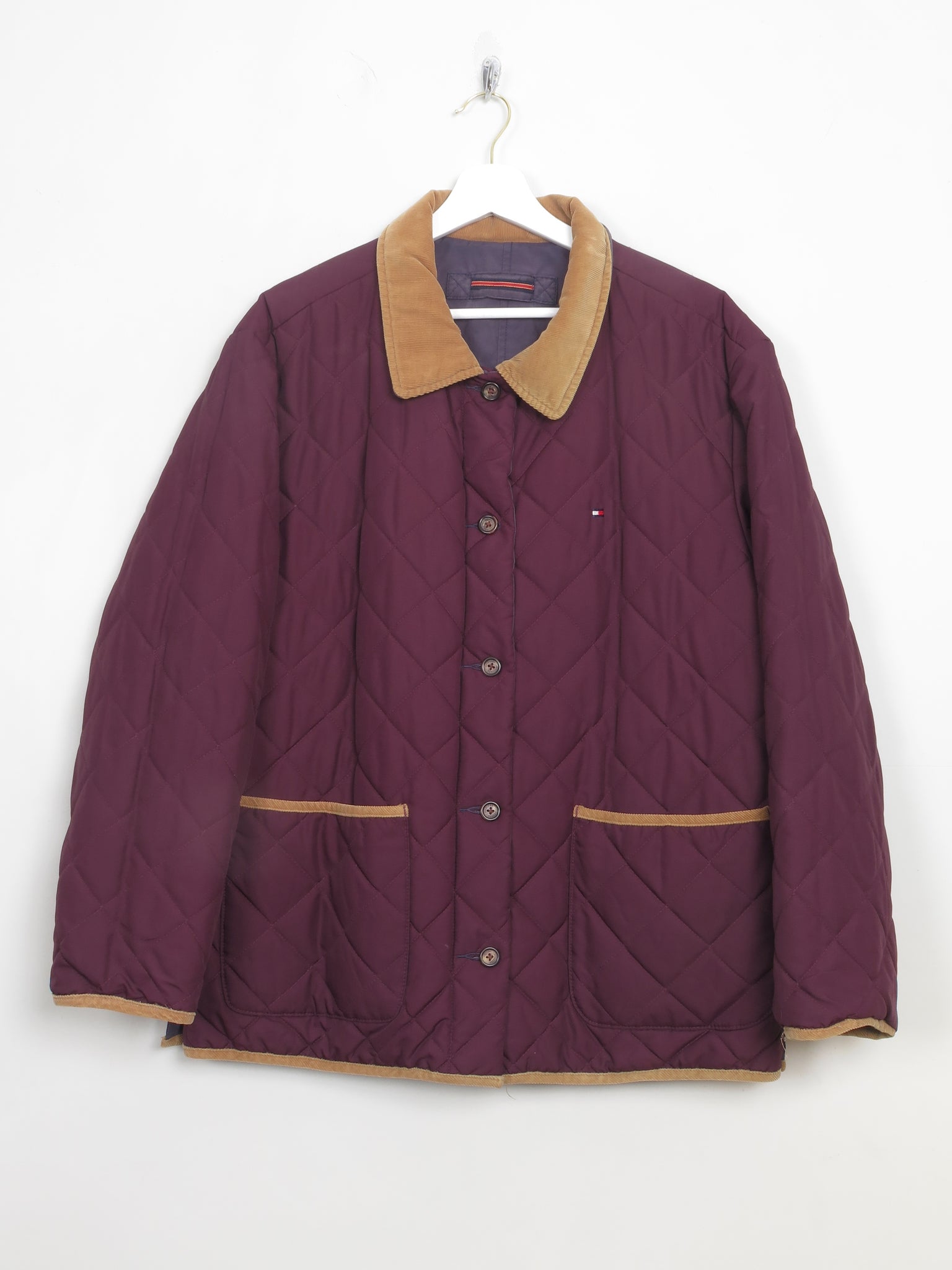 Men's Quilted Tommy Hilfiger Reversible Jacket M