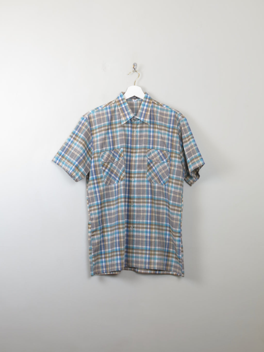 Men's Vintage Check Shirt M - The Harlequin