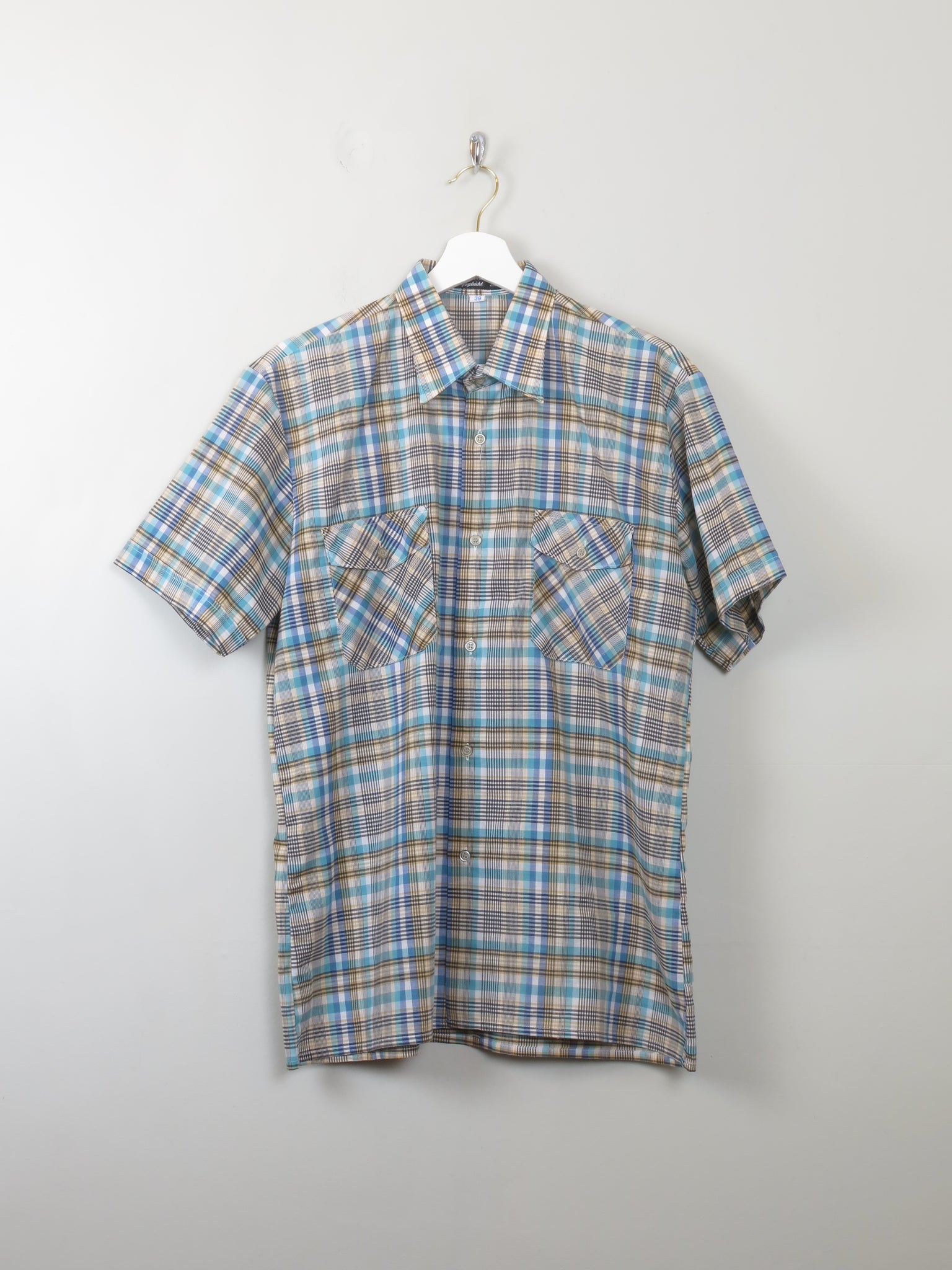 Men's Vintage Check Shirt M - The Harlequin