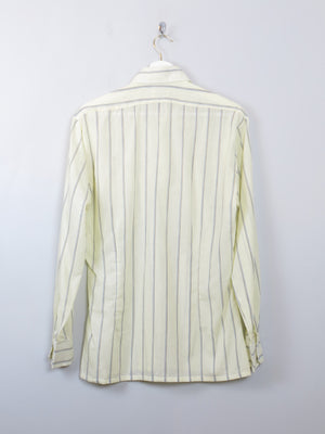 Men's Vintage Yellow Striped Shirt M - The Harlequin