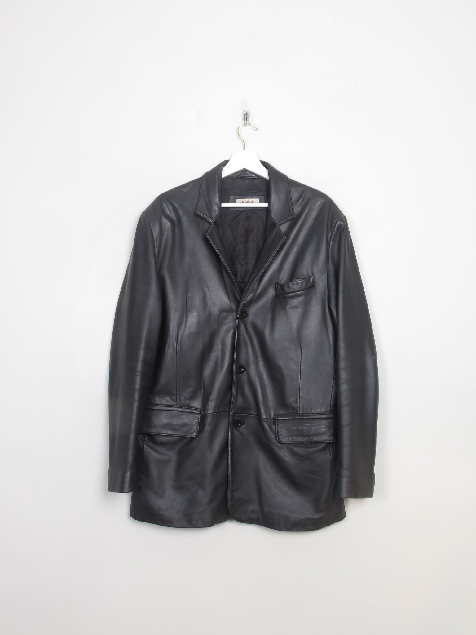 Men's Vintage Leather Blazer L