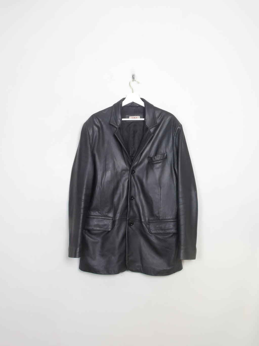 Men's Vintage Leather Blazer L