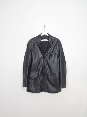 Men's Vintage Leather Blazer L