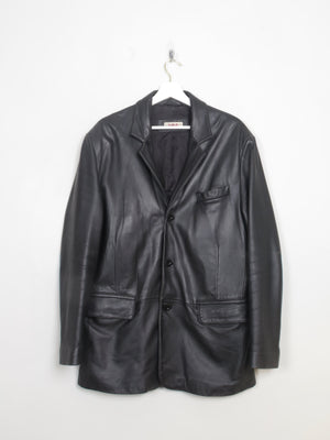 Men's Vintage Leather Blazer L