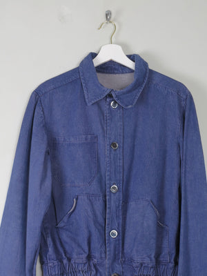 Men's Vintage Denim Bomber Jacket XS/S