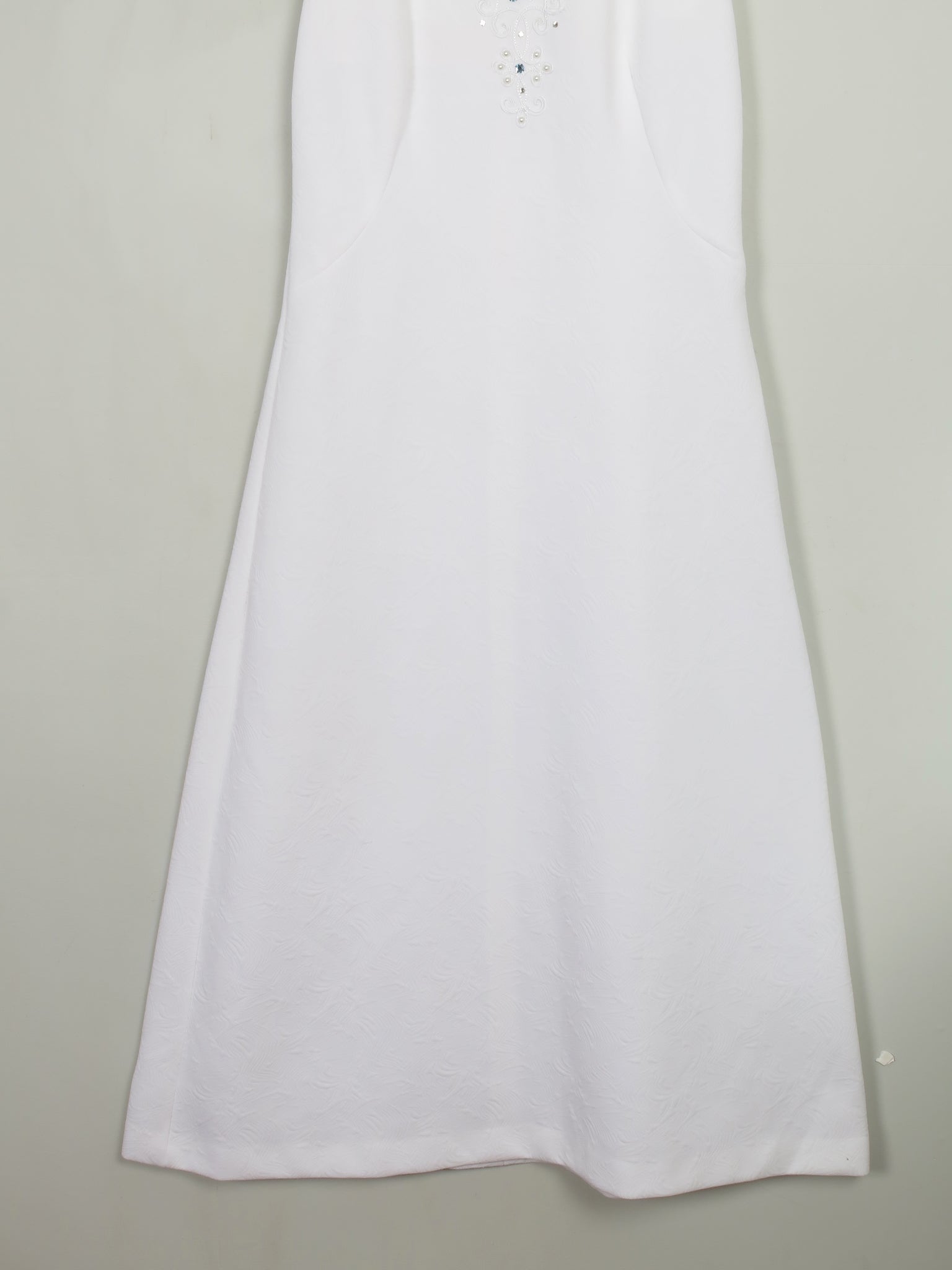Vintage White 70's Dress L
