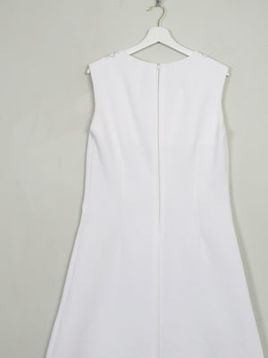 Vintage White 70's Dress L