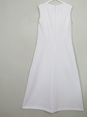 Vintage White 70's Dress L