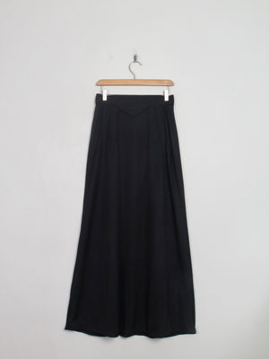 Vintage Black Maxi Skirt S