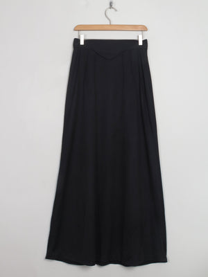 Vintage Black Maxi Skirt S