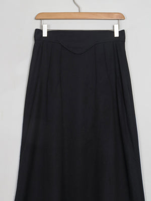 Vintage Black Maxi Skirt S