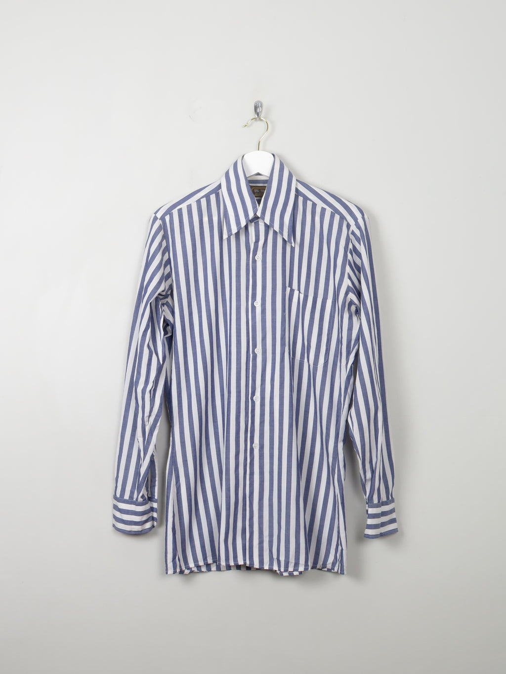 Men's Vintage 1970s Striped Shirt S/M - The Harlequin