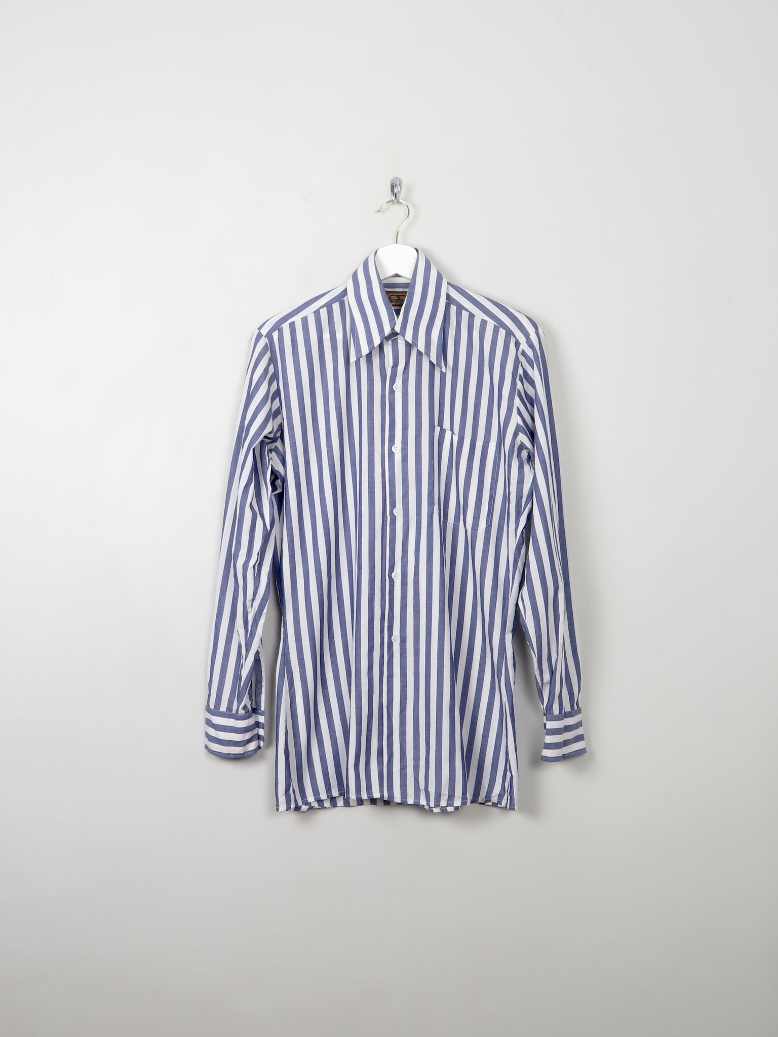 Men's Vintage 1970s Striped Shirt S/M - The Harlequin