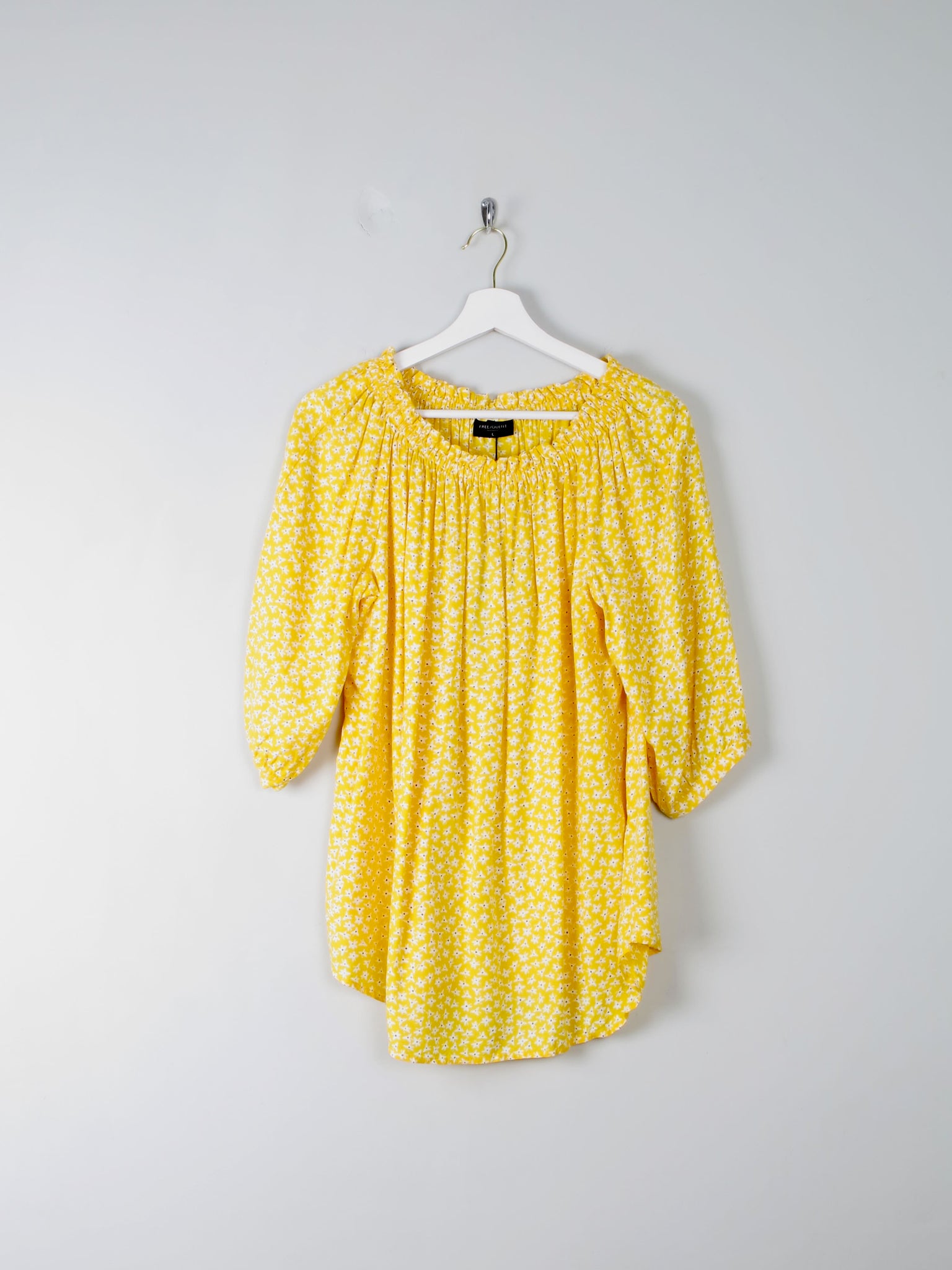 Yellow Floral Blouse New L