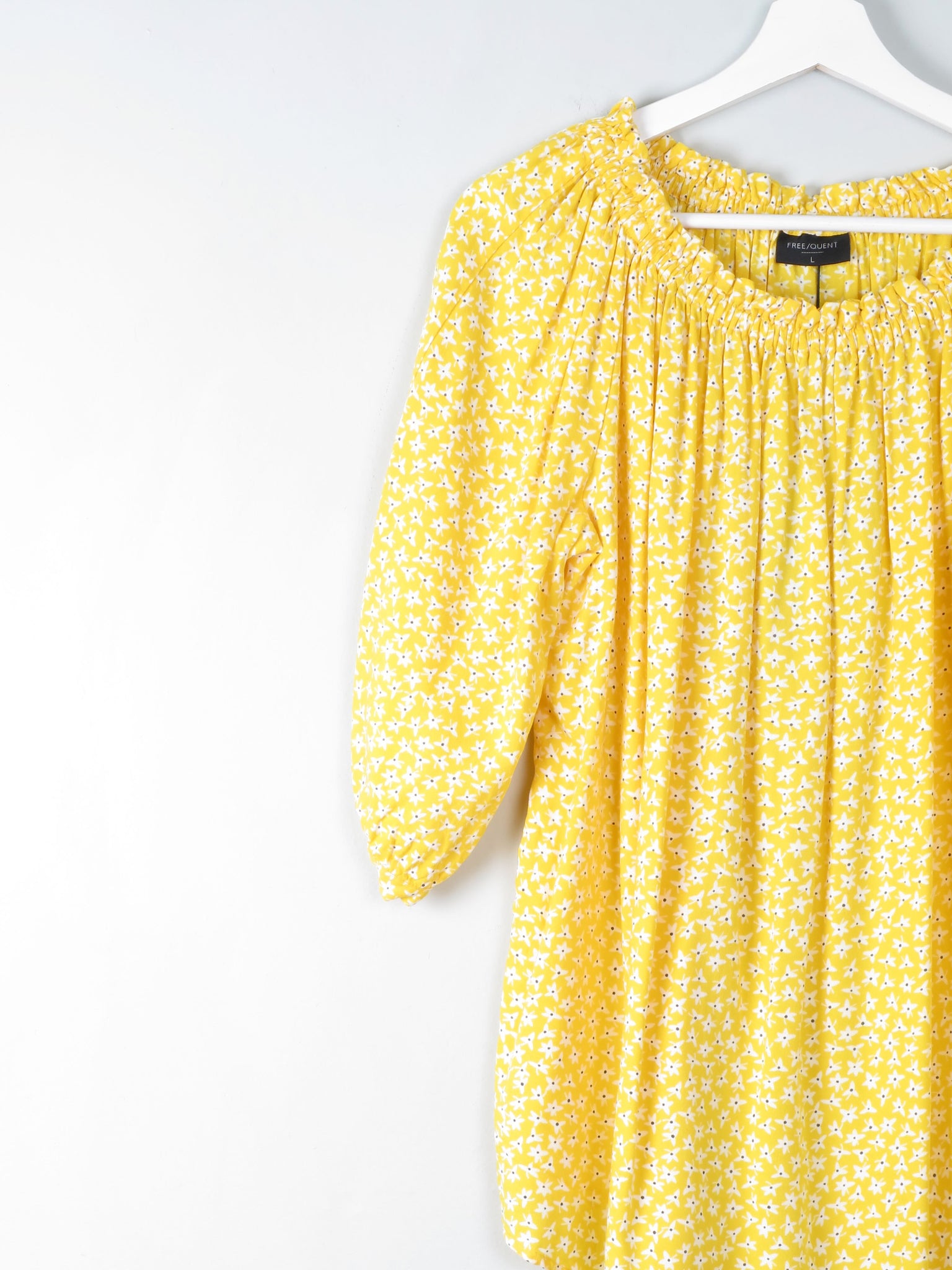 Yellow Floral Blouse New L