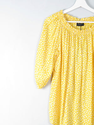 Yellow Floral Blouse New L - The Harlequin