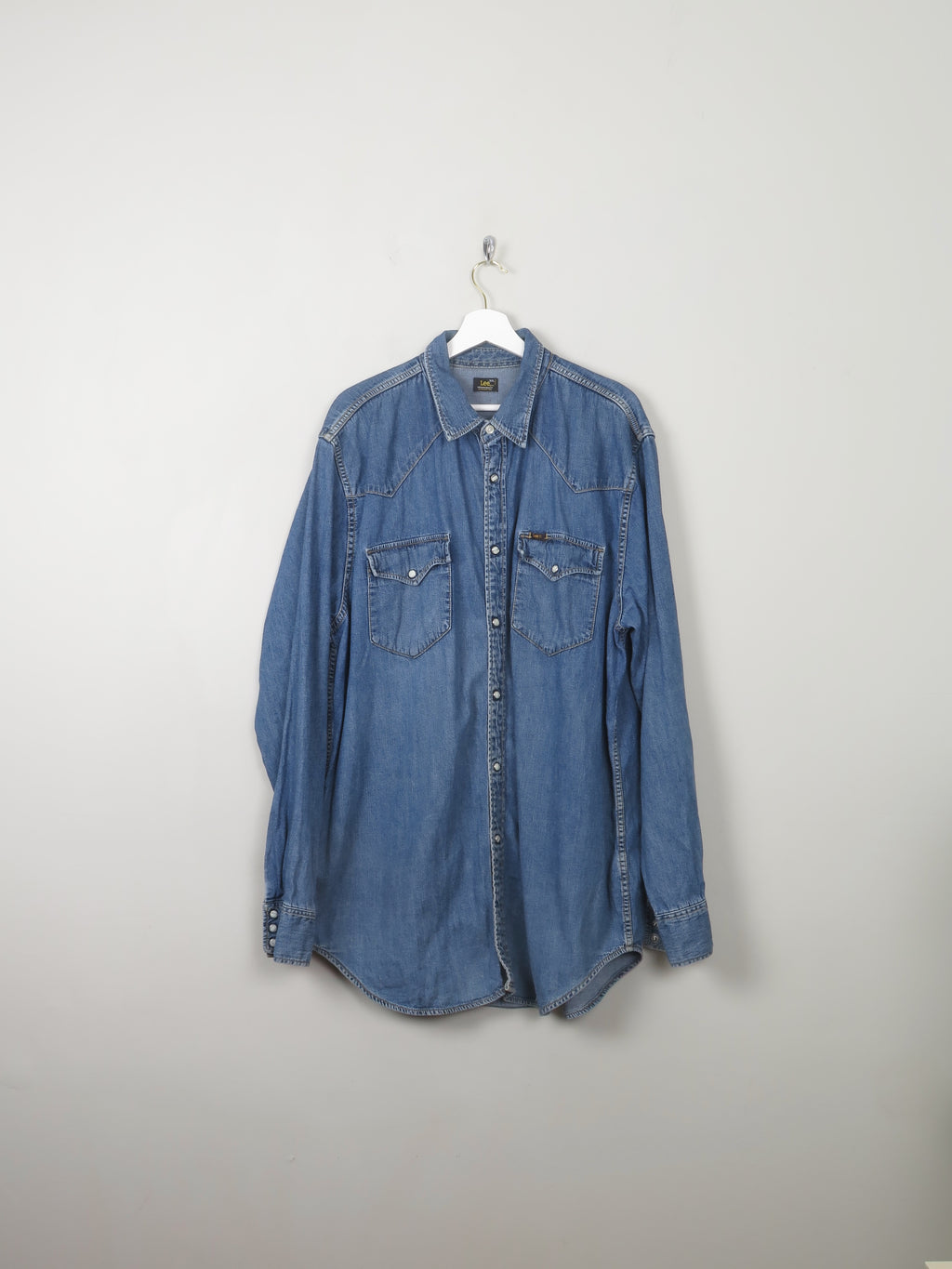 Men's Vintage Lee Denim Shirt XXL - The Harlequin