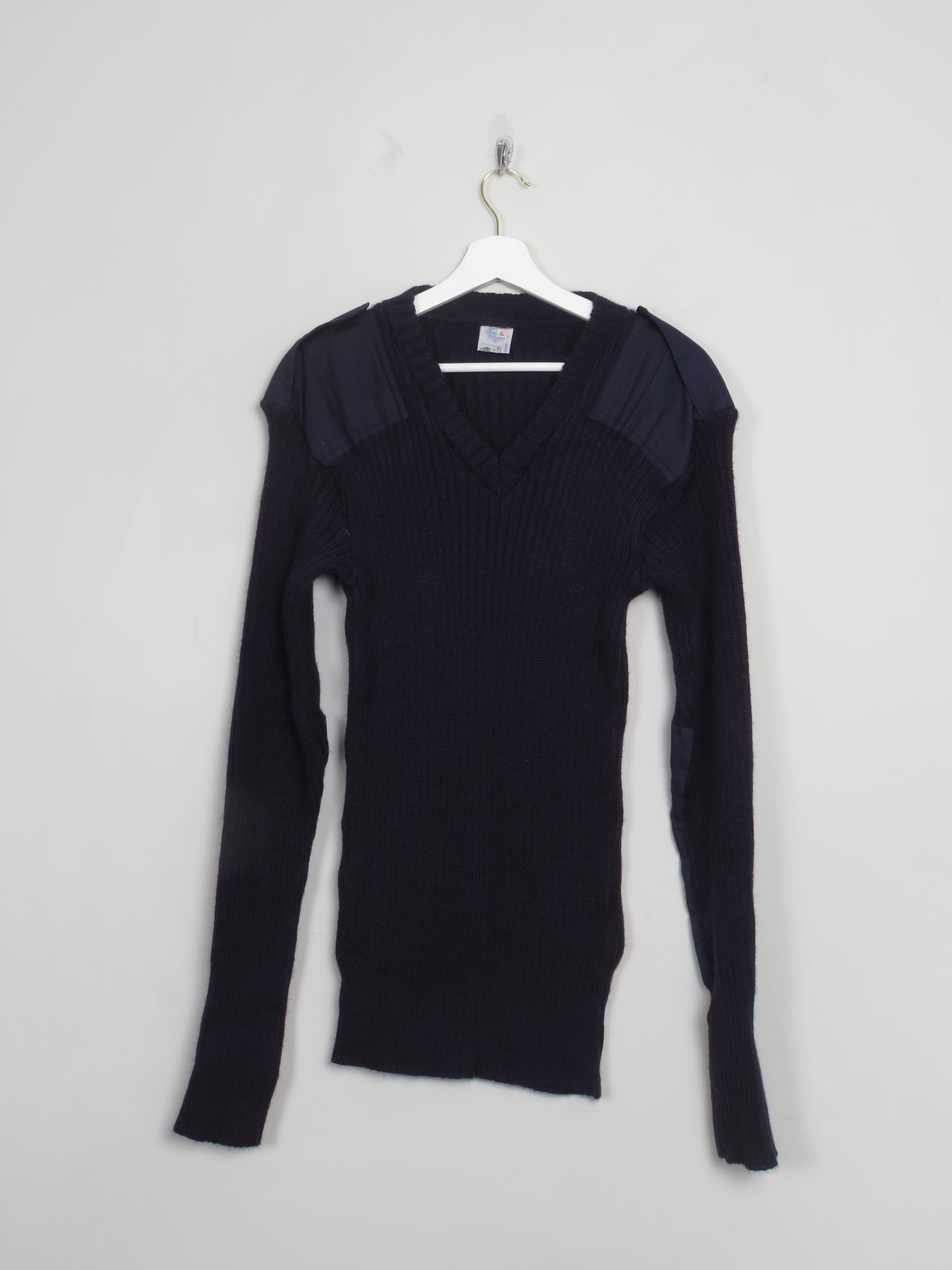 Men's Vintage Navy Army Jumper L/XL