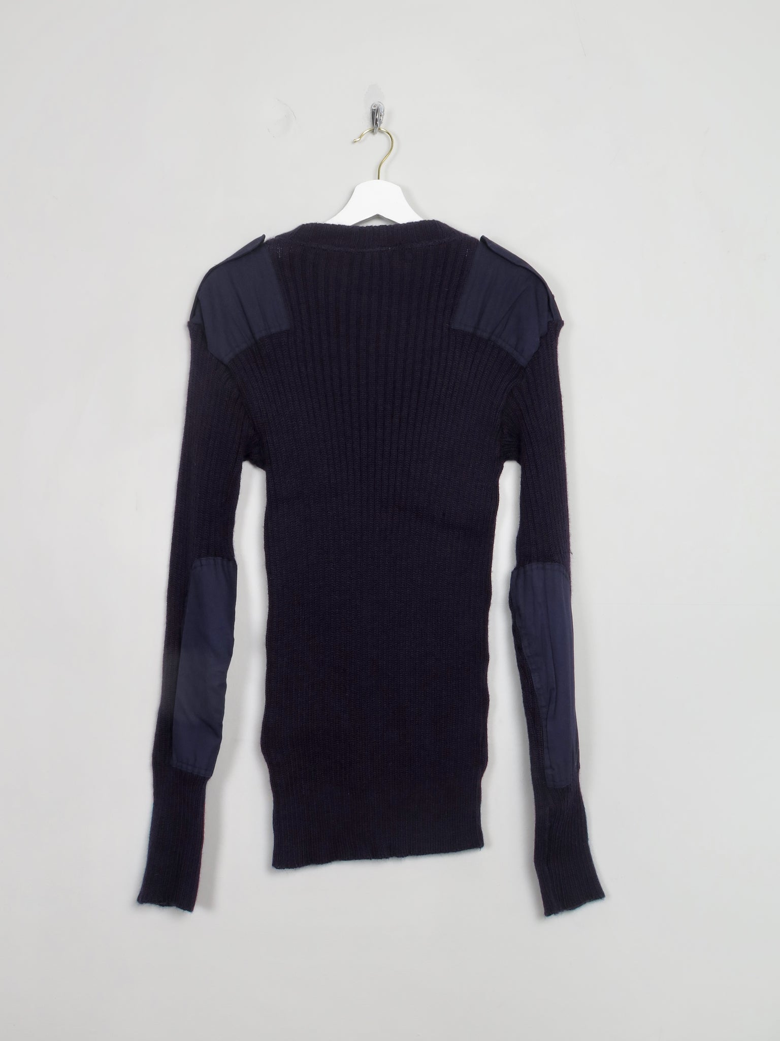 Men's Vintage Navy Army Jumper L/XL