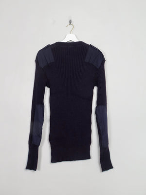 Men's Vintage Navy Army Jumper L/XL