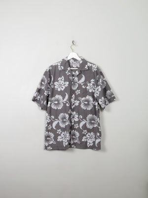 Men's Vintage Hawaiian Shirt M - The Harlequin