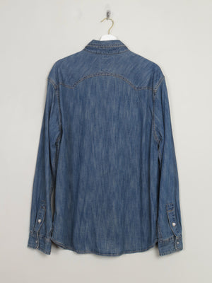 Men's Blue Denim Levi's Shirt XL