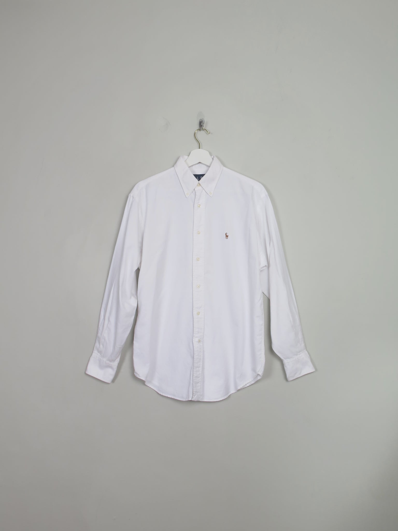 Men's White Vintage Ralph Lauren Shirt S