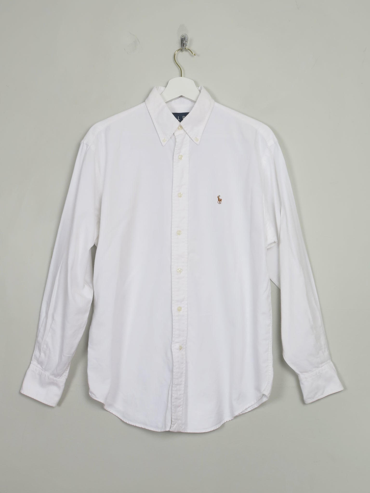 Men's White Vintage Ralph Lauren Shirt S