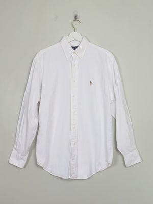 Men's White Vintage Ralph Lauren Shirt S