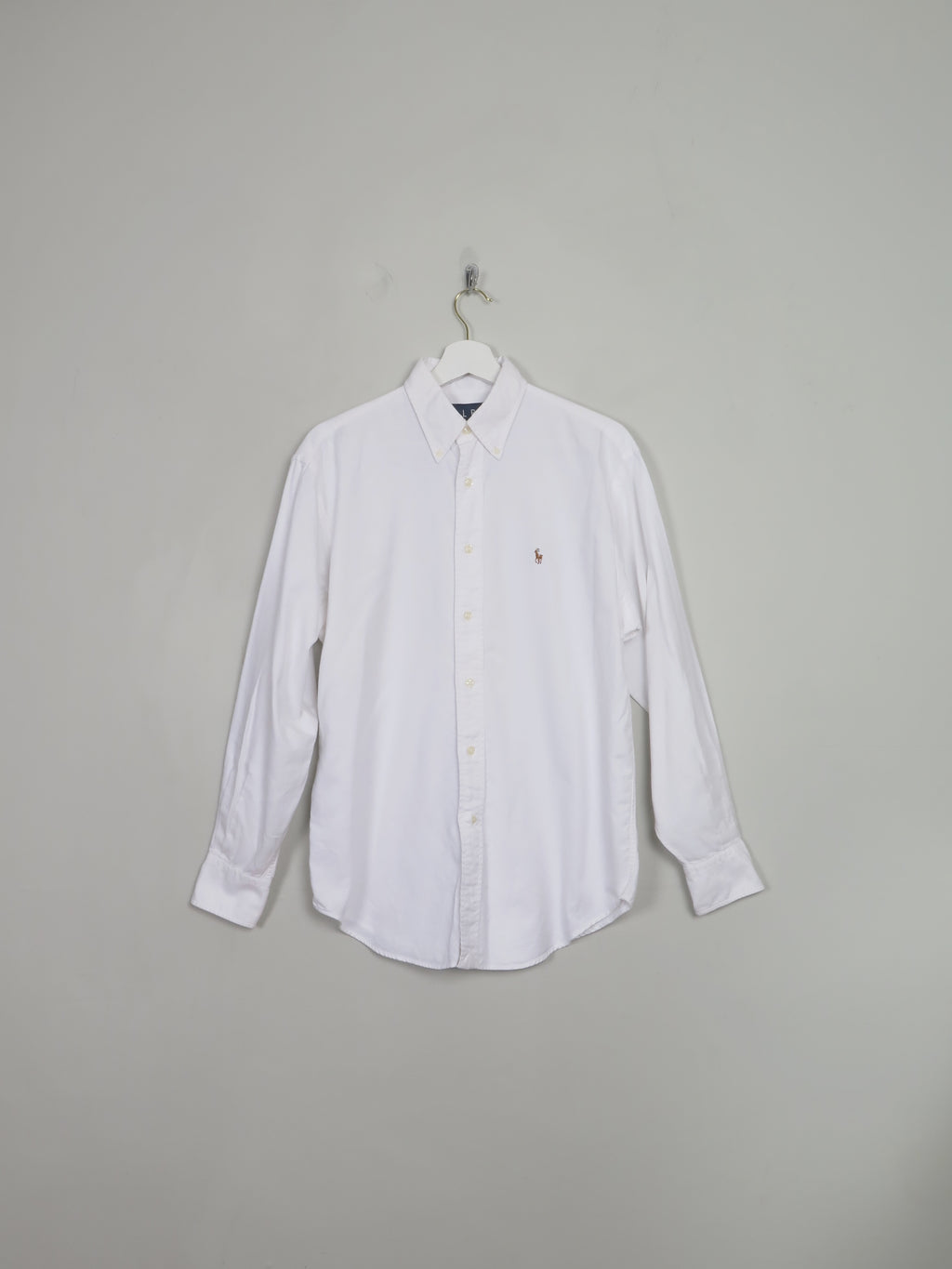 Men's White Vintage Ralph Lauren Shirt S