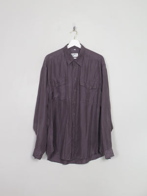 Men's Vintage Silk Mauve Shirt M