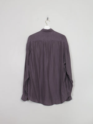 Men's Vintage Silk Mauve Shirt M