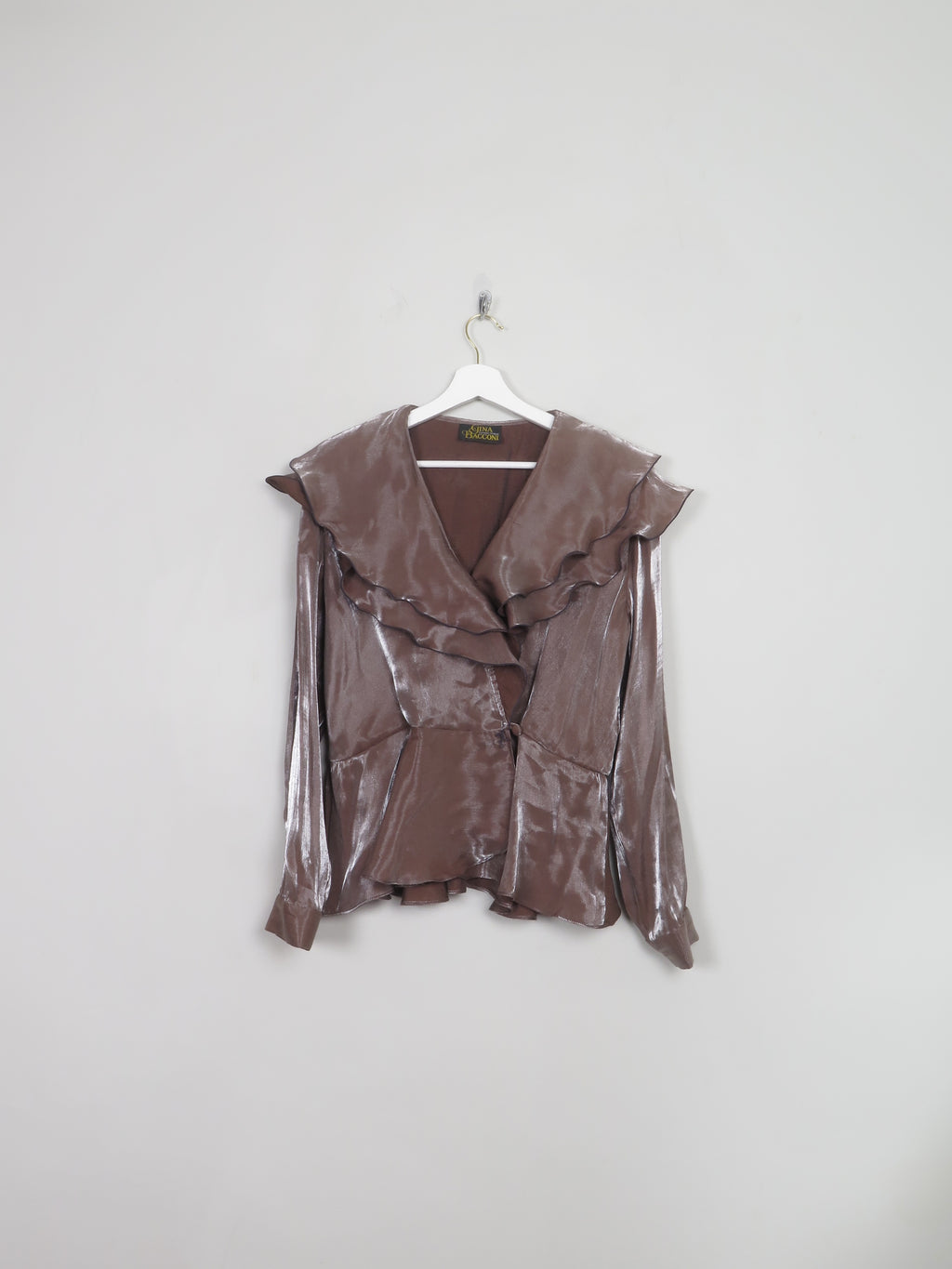 Vintage Gina Bacconi Frilly Blouse S/M