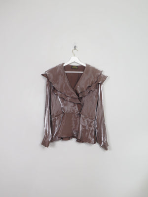 Vintage Gina Bacconi Frilly Blouse S/M