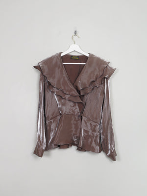 Vintage Gina Bacconi Frilly Blouse S/M