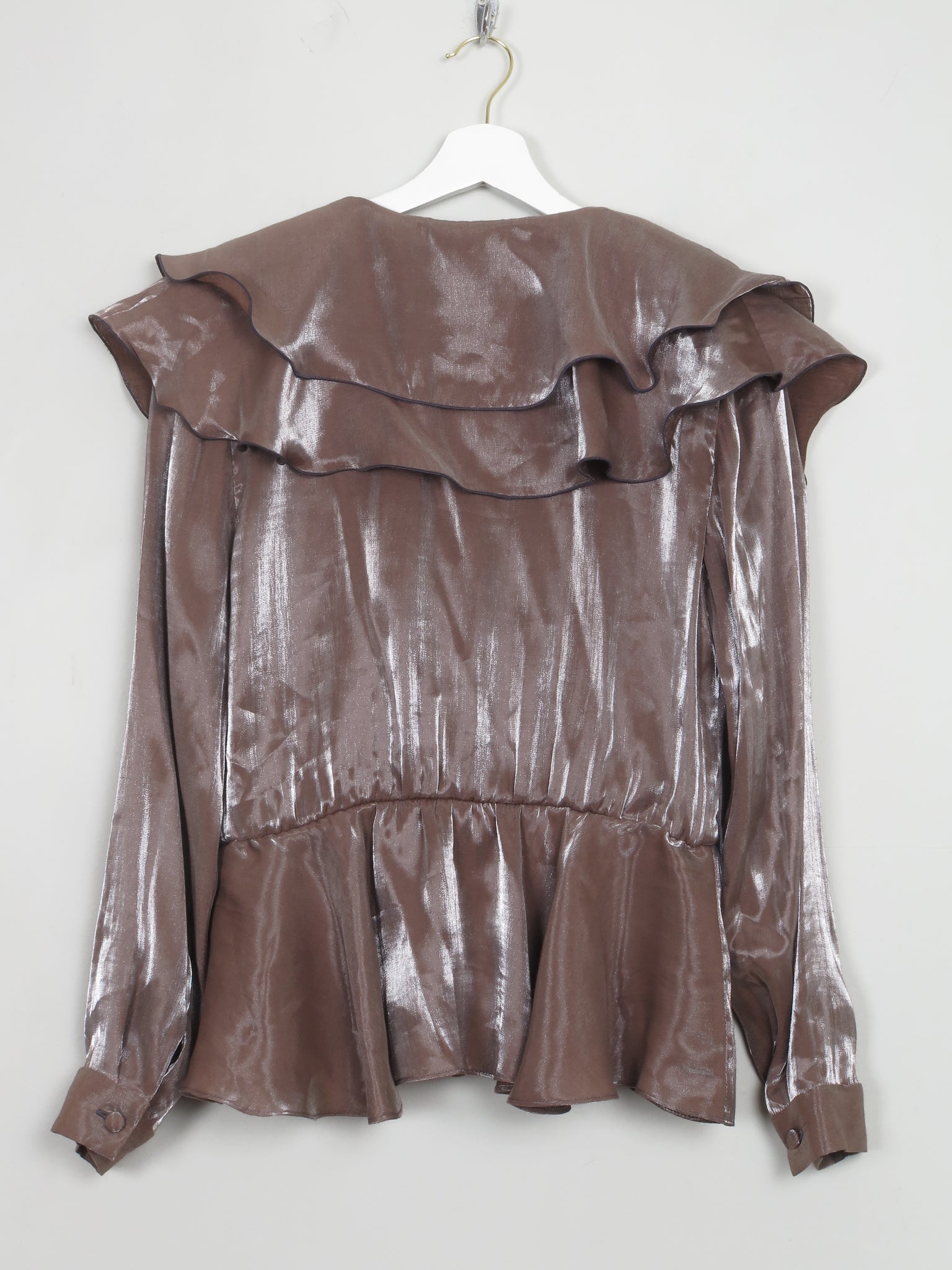 Vintage Gina Bacconi Frilly Blouse S/M