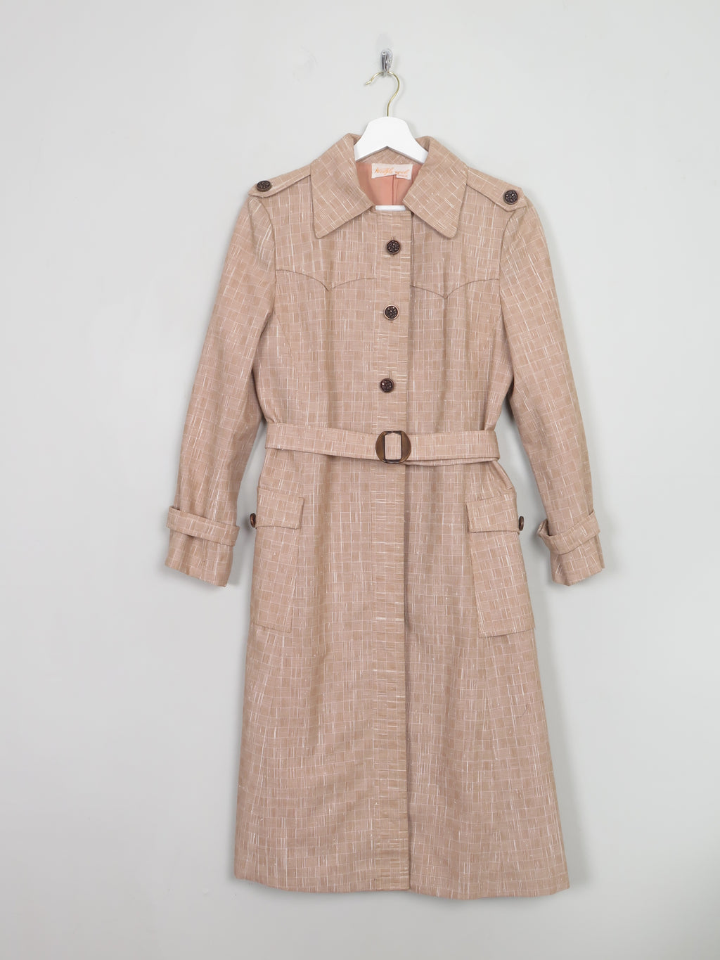 Vintage Thomas Wolfangle Trench Style Coat S