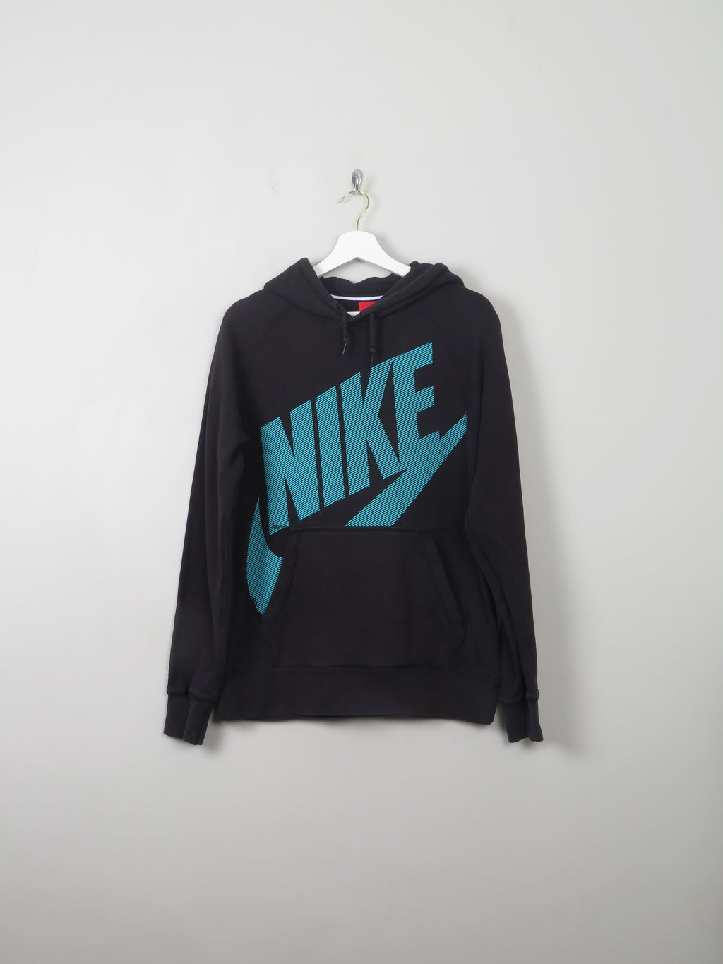 Men's Vintage Nike Spell-Out Hoodie Sweatshirt  M - The Harlequin