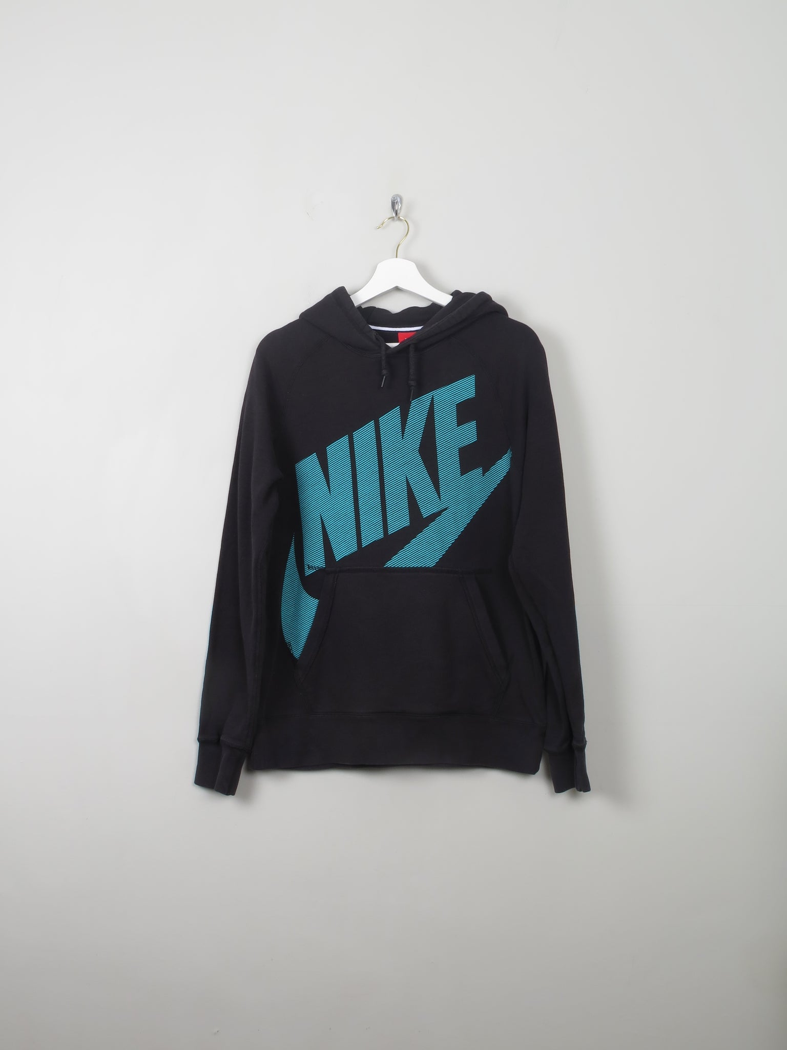 Men's Vintage Nike Spell-Out Hoodie Sweatshirt  M - The Harlequin