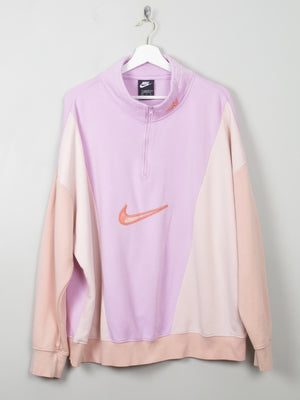 Women's Vintage Nike 1/4 Zip Sweatshirt XL - The Harlequin